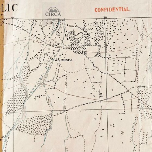 British Military Map Doiran 1918 used, World War I
