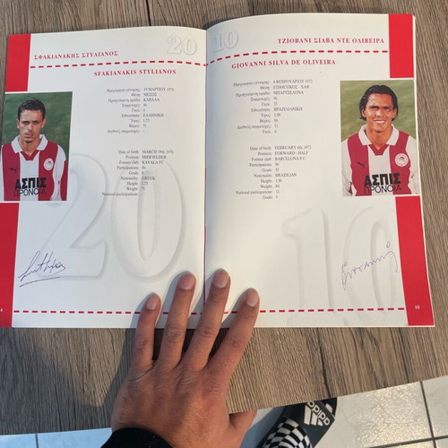 Olympiakos Official Yearbook 1999-2000 used, authentic
