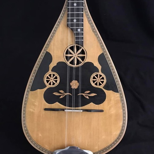Tambourompouzouko new handcrafted string instrument by Manos Lantzanakis