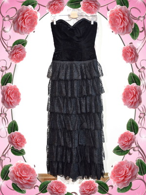Long gothic French dress with corset