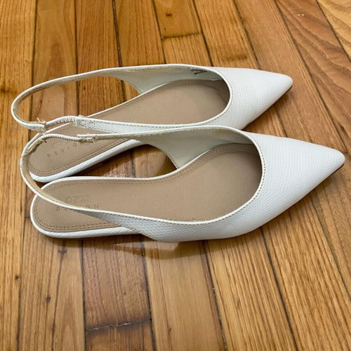Asos slingback pumps white size 38 used