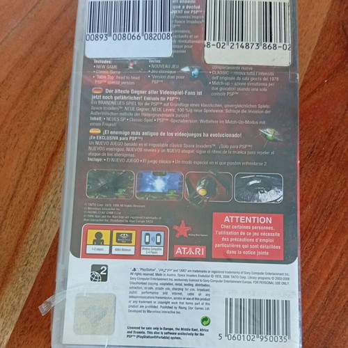 Sony PlayStation PSP Space Invaders Evolution 2006 new sealed