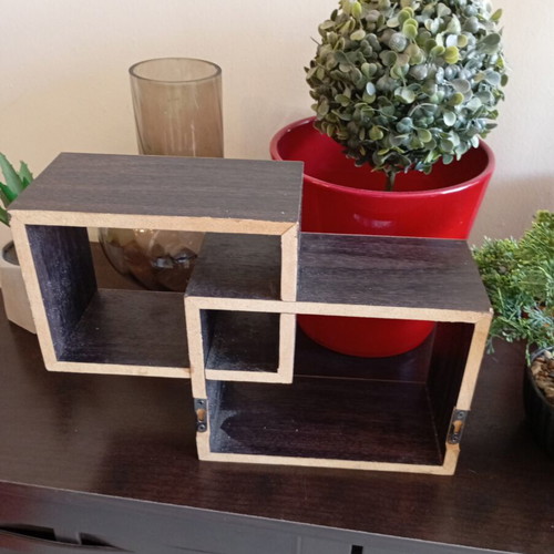Rafi Tixou shelf like new, 30 pounds total, 22 height, brown part about 20