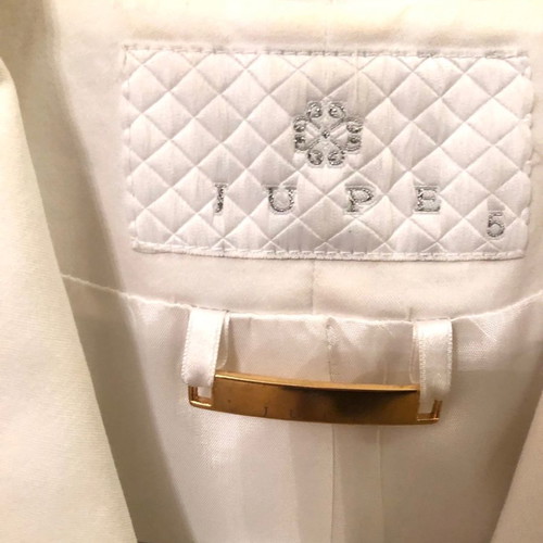 Jupe white jacket with lace inside L
