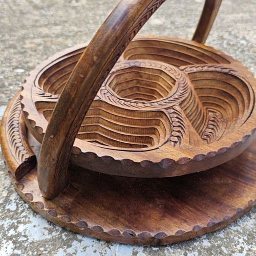 Orntervier Wooden Serving Tray for Nuts used