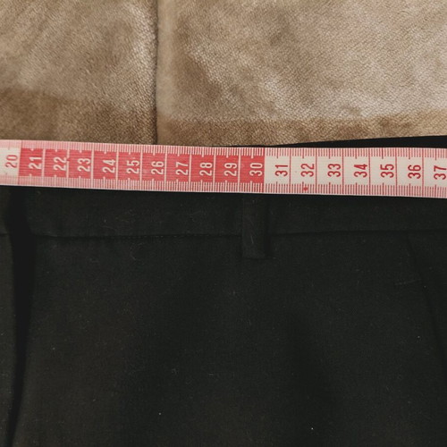 Mango black mid-rise straight pants like new, size M