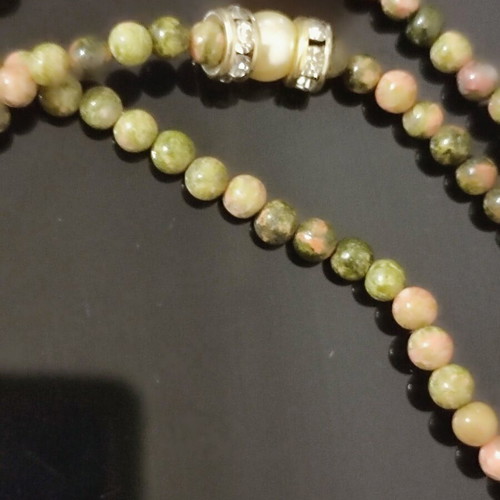 Women's Multistrand Necklace with Natural Semi-Precious Stones New