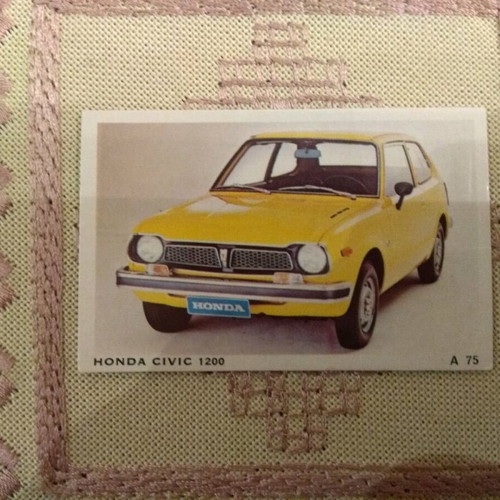 DANDY collectible card Honda Civic 1200 used, A75