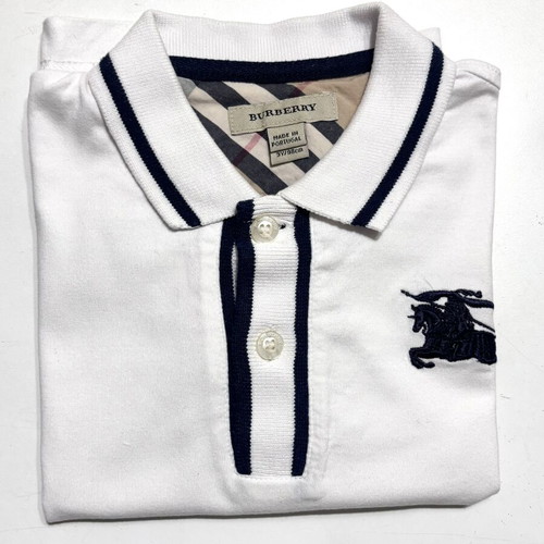 Burberry polo shirt for 3 years old used, white, size 98 cm