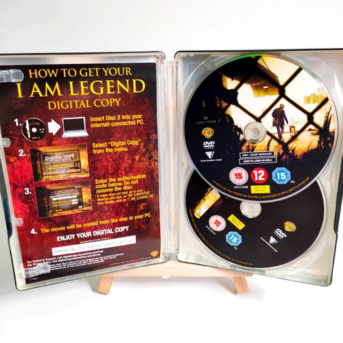 I Am Legend Steelbook DVD used, 2 discs with English subtitles