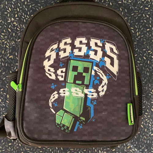 Minecraft kindergarten bag used