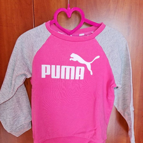 Puma sweatshirt 2-3 years like new, pink for girls