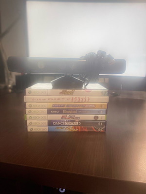 Kinect για Xbox 360 Like New με 7 αυθεντικά παιχνίδια