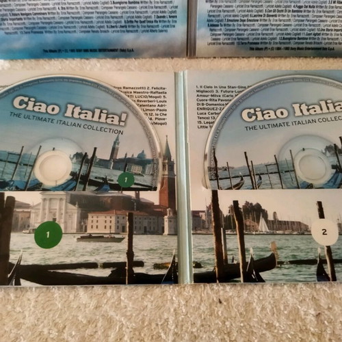 Pack of 8 CDs Ciao Italia and Eros Ramazzoti like new, unused