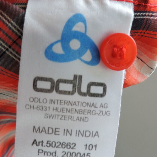 Odlo Men's Check Outdoor Shirt M/L like new, premium hiking