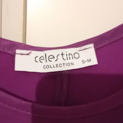 Celestino satin mini purple dress like new, wide fit