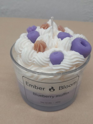 Handmade scented candle 8x8cm new