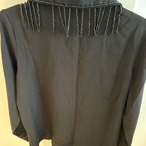 Black shirt with collar details medium, new