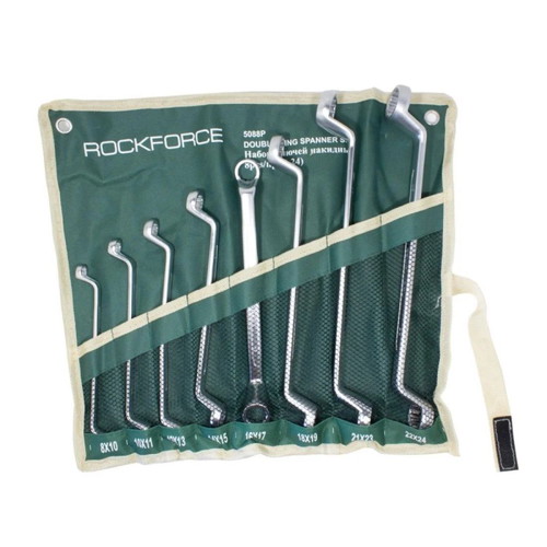 RockForce double box-end wrench set 8-24 mm 8 pieces new