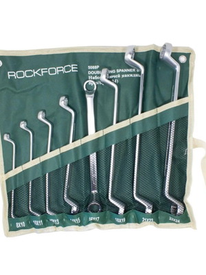 RockForce double box-end wrench set 8-24 mm 8 pieces new