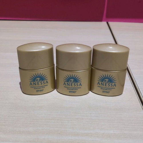 Shiseido Anessa Perfect UV Sunscreen Skincare Milk new, pack of 3