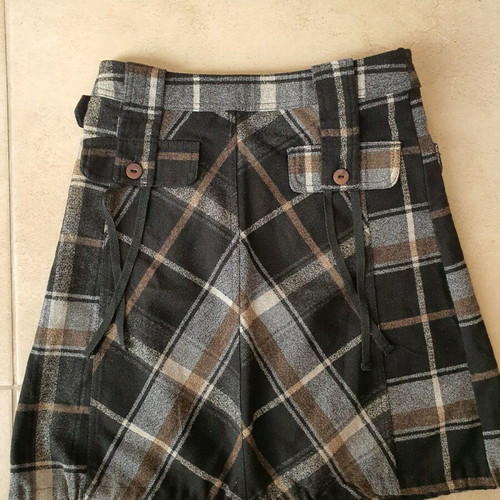 Attrattivo wrap skirt like new, black and brown, size S