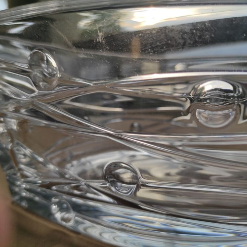 Crystalite Bohemia crystal bowl Labyrinth design