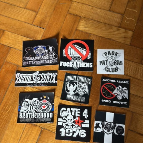 PAOK stickers new, pack of 100 pieces