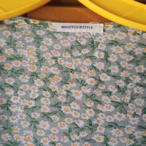 Floral dress Mind your style used, green, size S