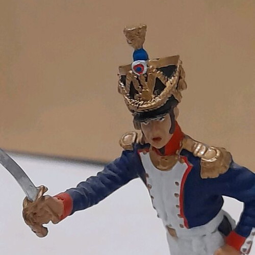 Lead soldier used, Napoleonic wars, hand-painted