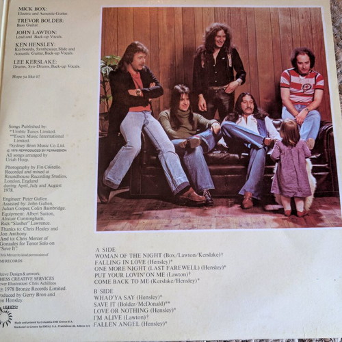 Uriah Heep Fallen Angel LP used, Greek edition, rock