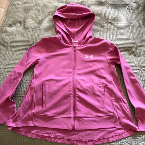 Under Armour jacket used, size Youth Small, pink