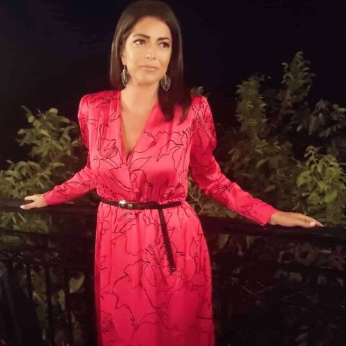 Dolce Domenica fuchsia dress like new, size S