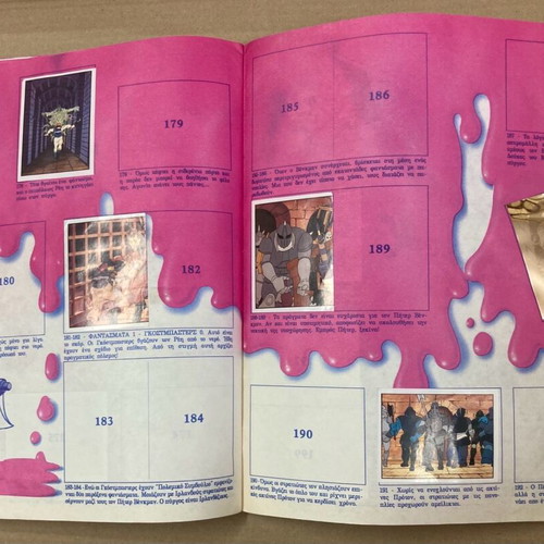 Panini 1988 The Real Ghostbusters Sticker Album used, 67 of 241 completed