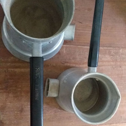 Collectible kettles used Kaza 500W and Rex 250W set