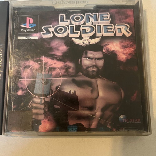 Lone Soldier PlayStation (PS1) used without manual, broken case