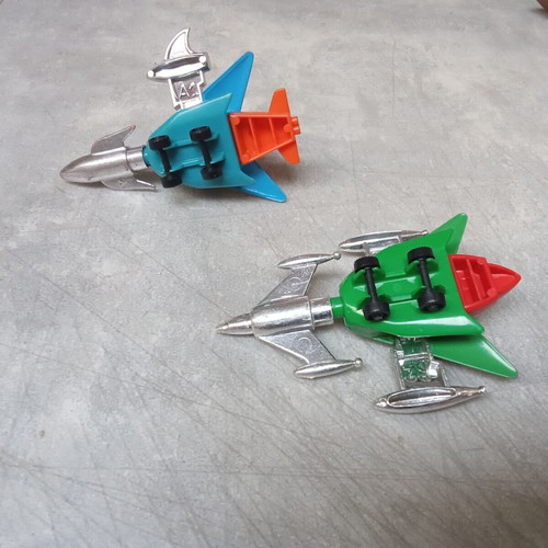 Collectible fighter plane toys pack of 2 from 1980s used