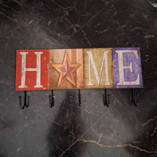 Vintage rustic wall hanger used