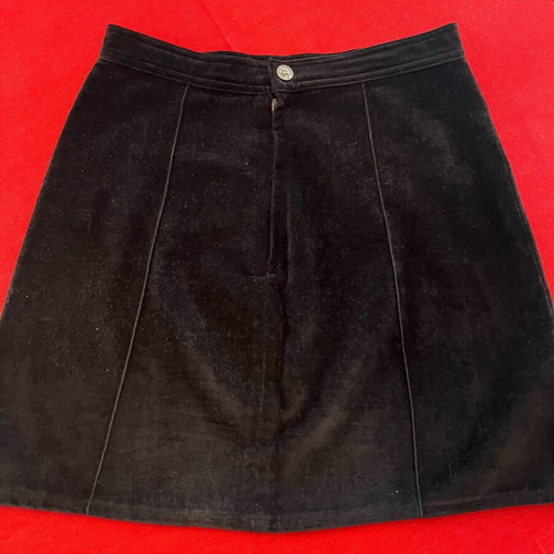 Versace Jean Couture skirt like new, black velvet, size M