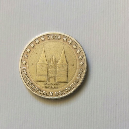 Collectible commemorative 2 euro coin Germany 2006 used