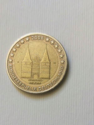 Collectible commemorative 2 euro coin Germany 2006 used