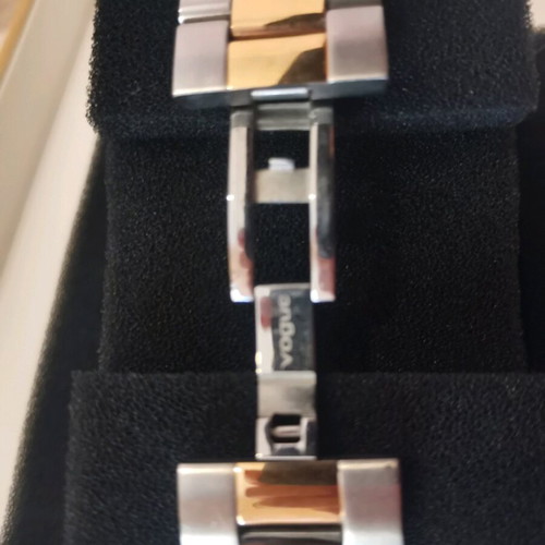 Vogue unisex watch two-tone stainless steel like new