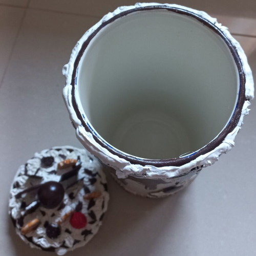 Decorative vase new, handmade, 30 cm height