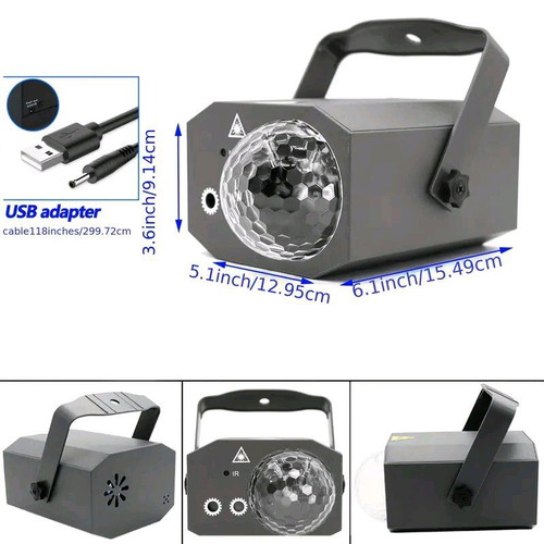 Mslitely LED party light like new with laser and remote control