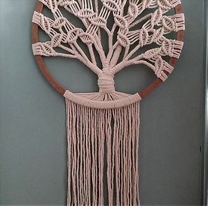 Tree of life-  Boho μακραμέ ονειροπαγίδα "Δέντρο της ζωής"