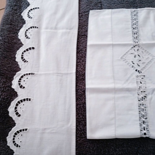 Handmade pillowcase and sewing cloth, like new, antique