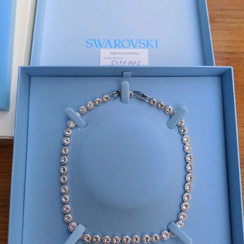Swarovski Una Angelic necklace, white and silver