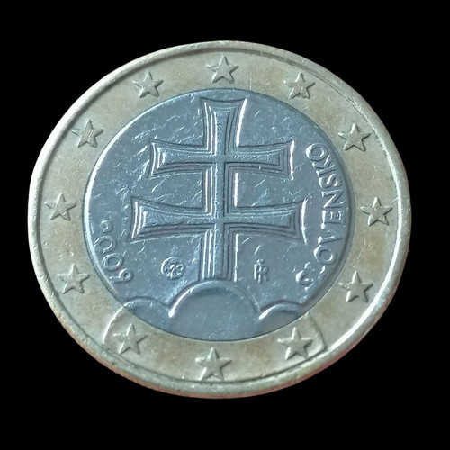 1 Euro Coin Slovakia 2009 used