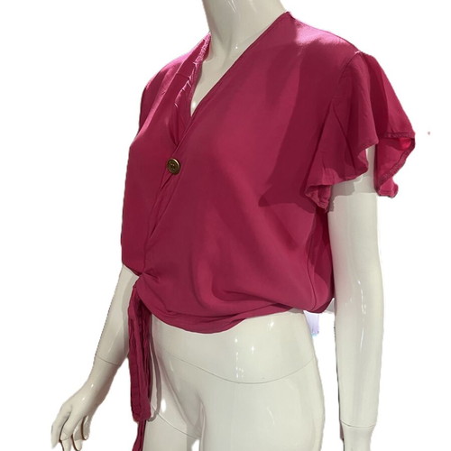 Wrap blouse size XL like new, fuchsia color