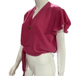 Wrap blouse size XL like new, fuchsia color